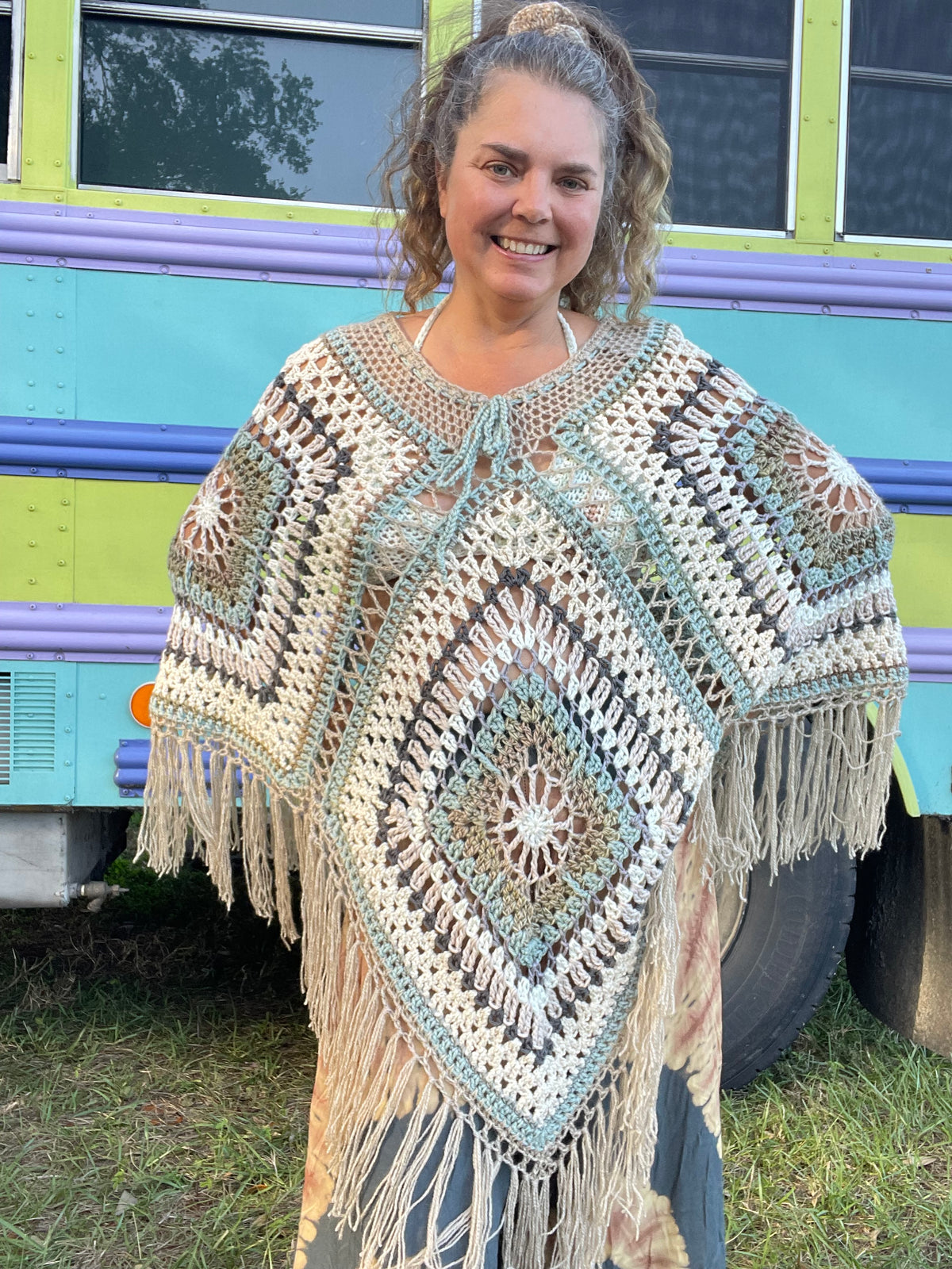 Aurora Poncho Crochet Pattern