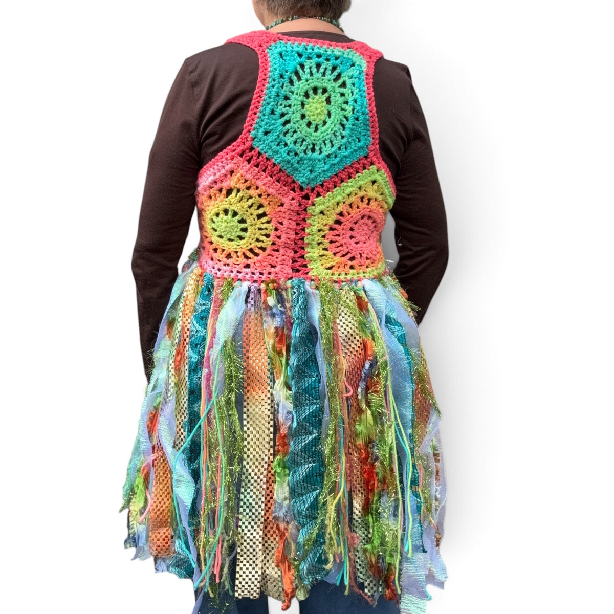 Handmade Crochet Fivefold Vest