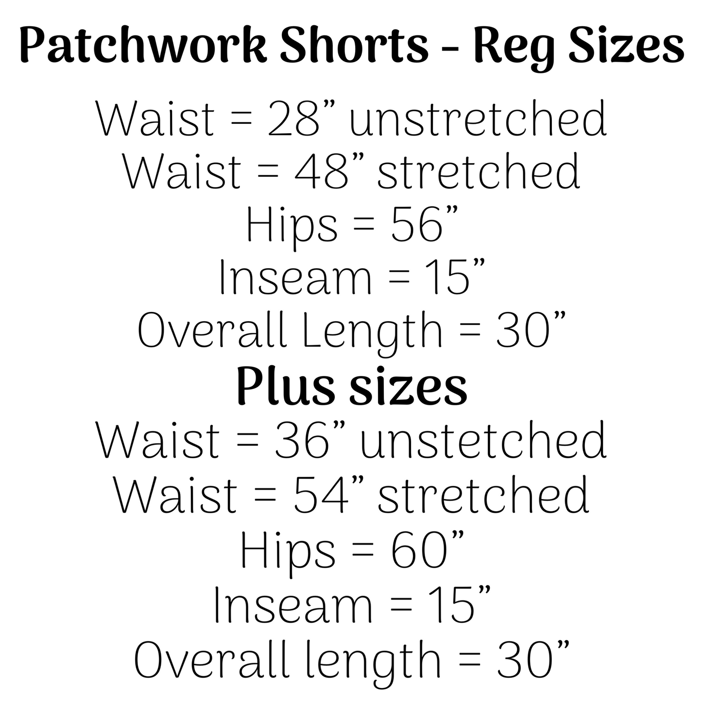 Long patchwork shorts with pockets