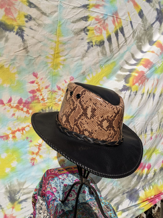 Black Fancy Python Aussie Hat