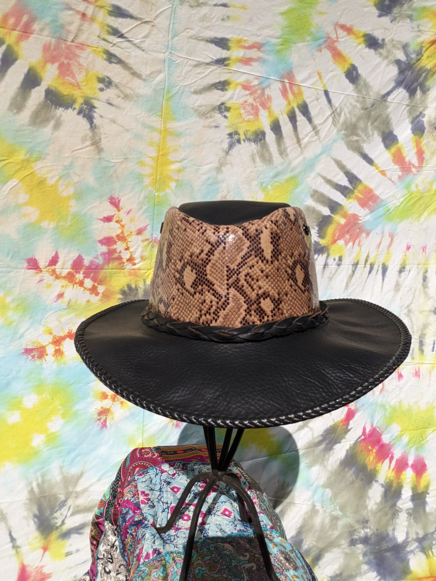 Black Fancy Python Aussie Hat