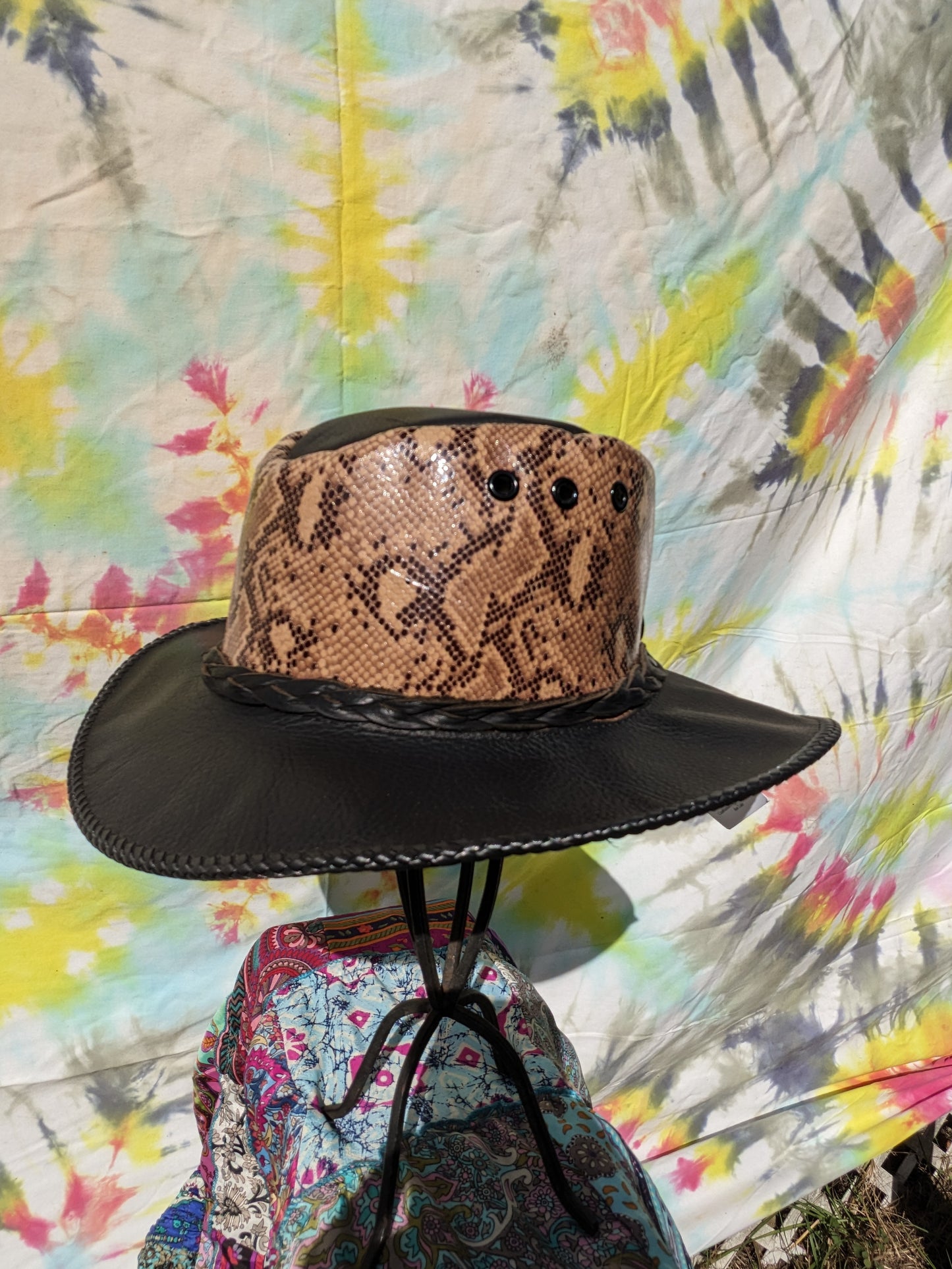 Black Fancy Python Aussie Hat