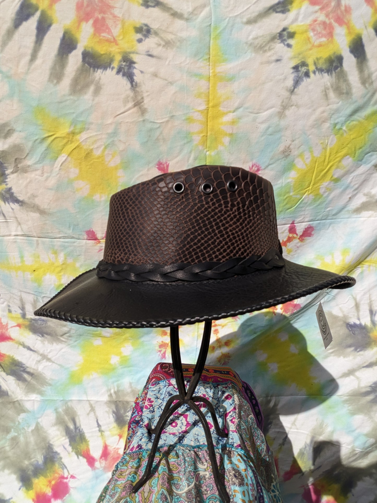 Black Python Aussie Hat