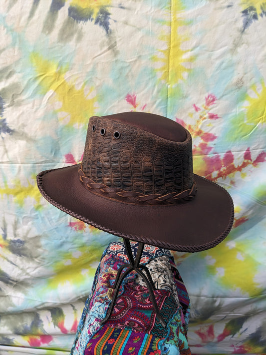 Brown Gator Aussie Hat