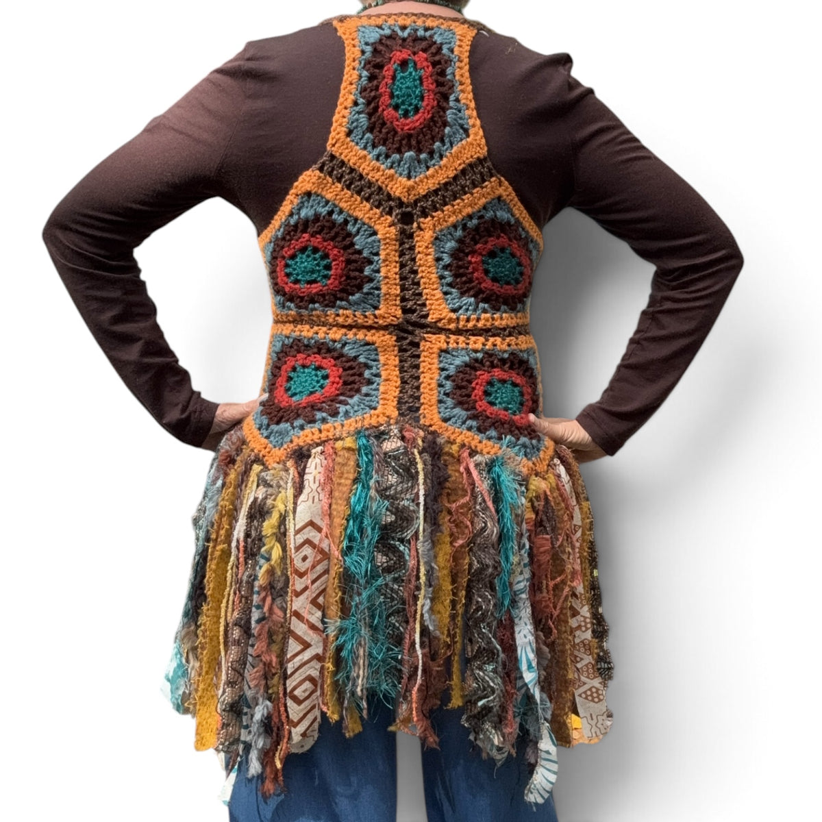 Handmade Crochet Fivefold Vest