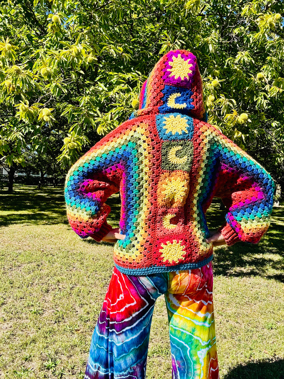 Whimsy Jacket with sun & moon chakra patches