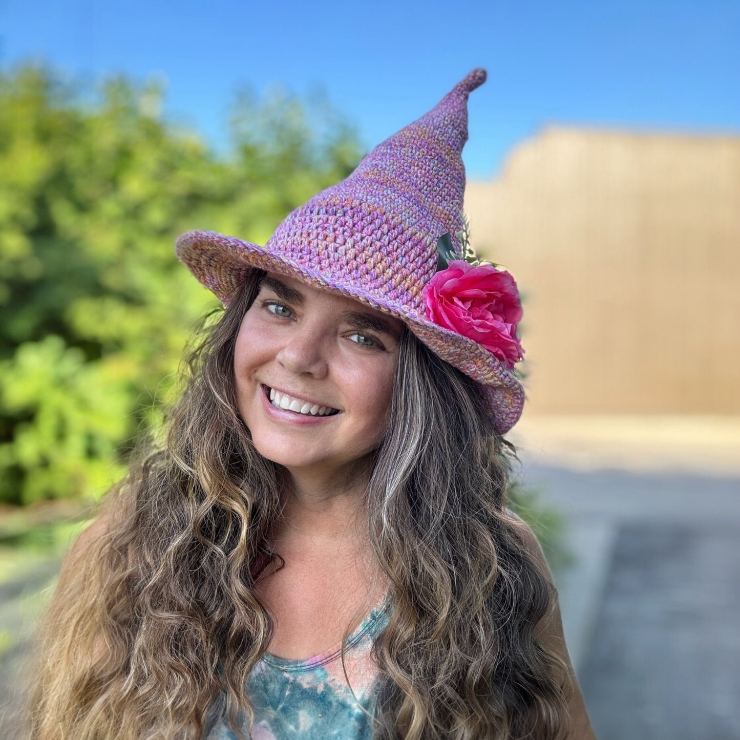 Witch Hat - Pink Floral