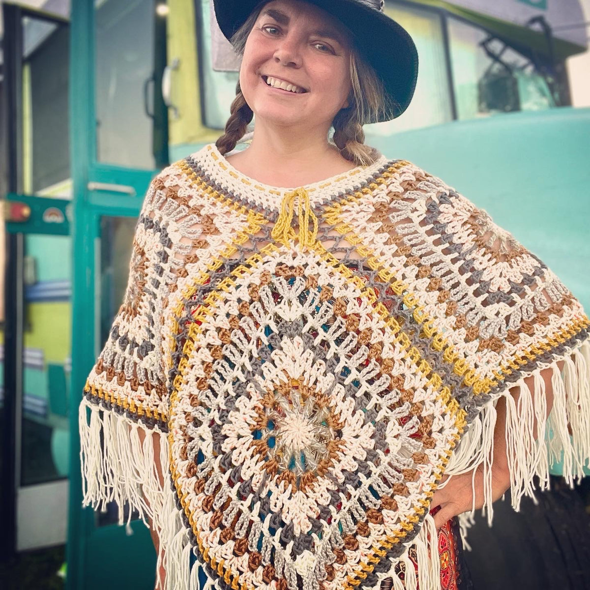 Aurora Poncho Crochet Pattern