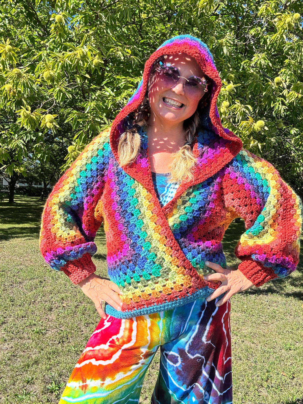 Whimsy Jacket with sun & moon chakra patches