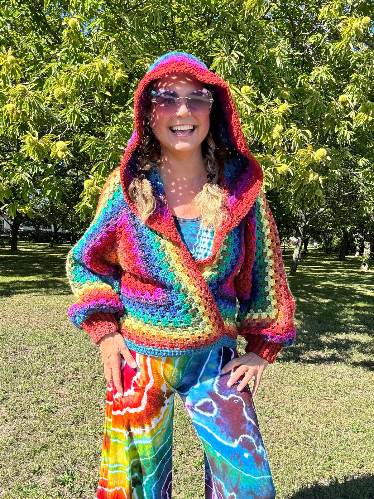 Whimsy Jacket with sun & moon chakra patches
