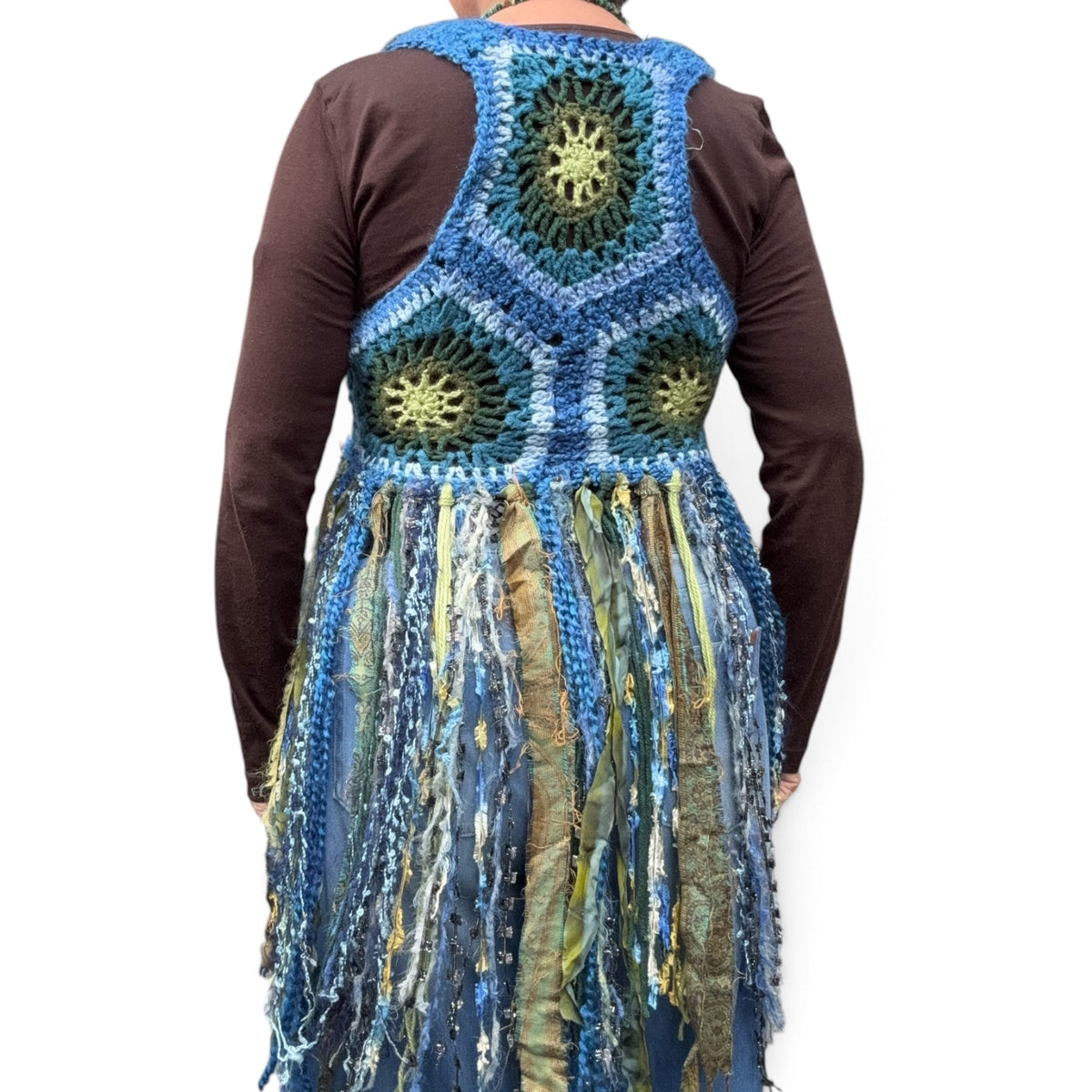 Handmade Crochet Fivefold Vest