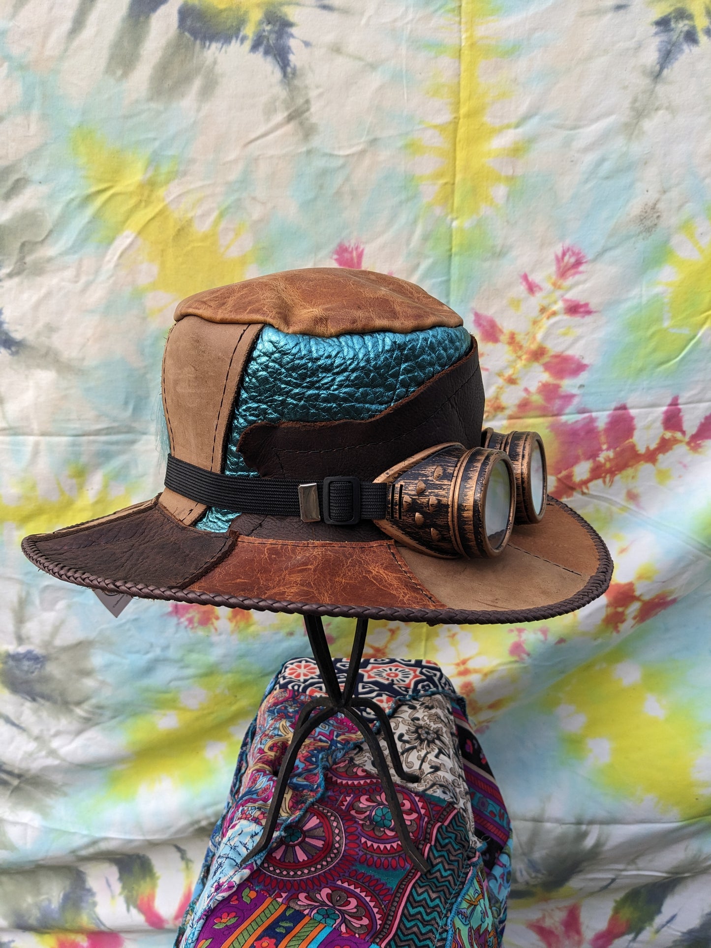 Metallic Patchwork Tophat