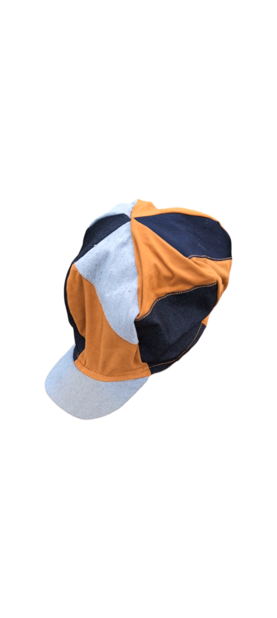 Gypsy Rose Faux Suede and Denim AppleJack Slouchy Hat