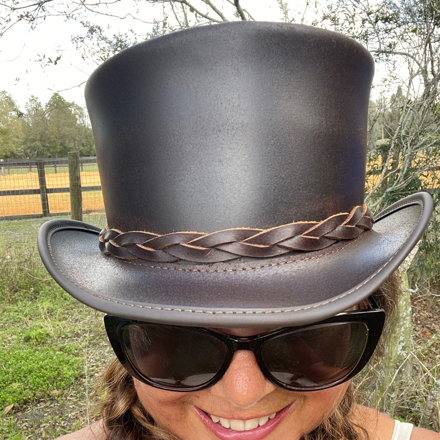 Leather El Dorado Tophat